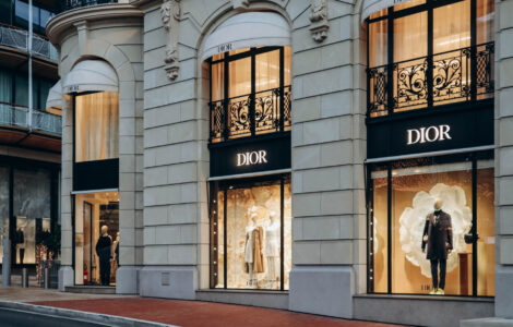 obchod Dior v Monaku