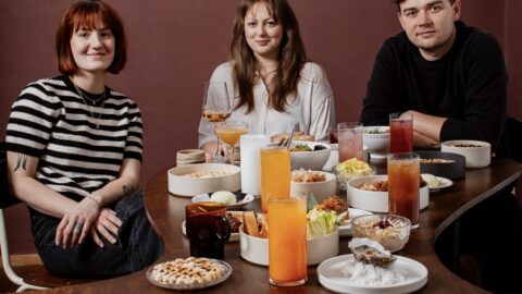 Bango Brno, z leva: a Anna Holešinská, Natálie Benk, Josef Janečka 