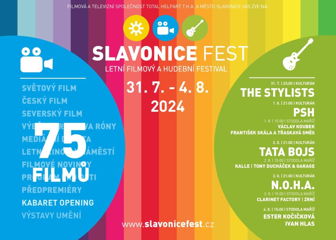 Letní filmový a hudební festival proběhne od 31. července do 4. srpna ve Slavonicích a Maříži.