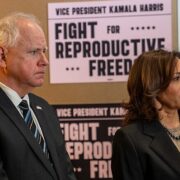 Kamala Harrisová a Tim Walz