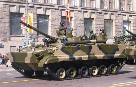 Ruské BMP-3 na přehlídce