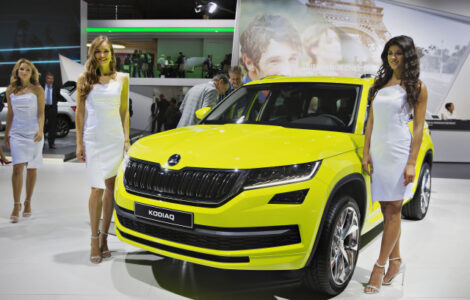 Velké SUV Škoda Kodiaq bylo 29. září představeno na mezinárodním autosalonu v Paříži.