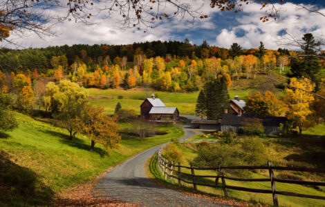 Farma Sleepy Hollow ve městě Pomfret, Vermont