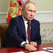 Ruský prezident Vladimir Putin během konference v Kremlu v září letošního roku.