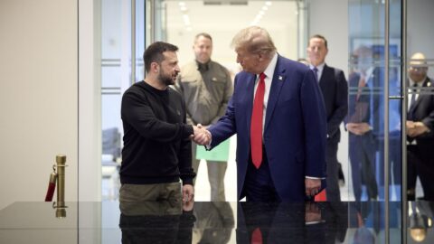 Ukrajinský prezident Volodymyr Zelenskyj po říjnovém setkání s Donaldem Trumpem v New Yorku.