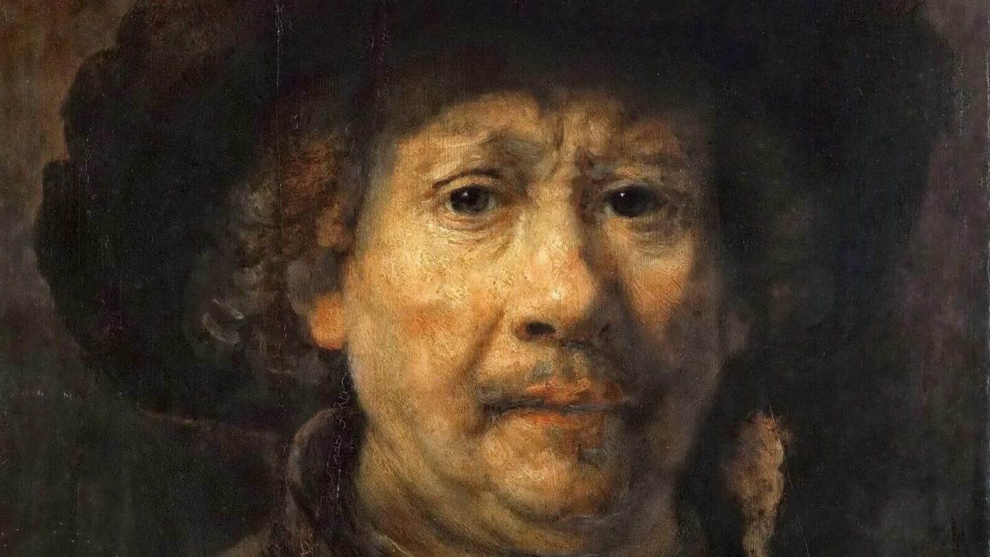 Rembrandt proslul i svou vášní k autoportrétům. Svou tvář nakreslil, namaloval či vyryl více než osmdesátkrát.