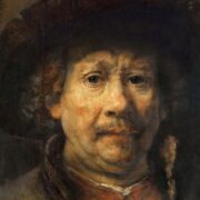 Rembrandt proslul i svou vášní k autoportrétům. Svou tvář nakreslil, namaloval či vyryl více než osmdesátkrát.