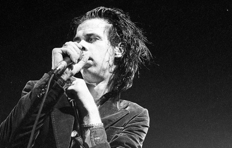 Nick Cave na koncertě v Belgii v roce 1986