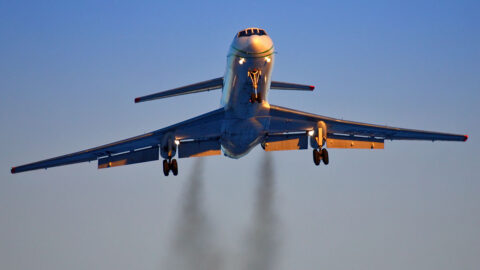 Ilustrační foto. (Letoun Tu-134B-3) 