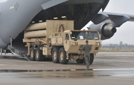 Systém THAAD převážený letounem C-17 Globemaster III