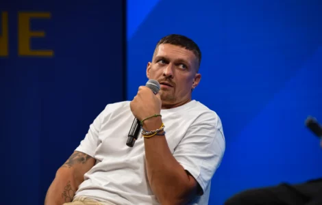 Ukrajinský mistr světa v těžké váze Oleksandr Usyk