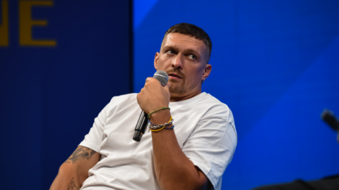 Ukrajinský mistr světa v těžké váze Oleksandr Usyk