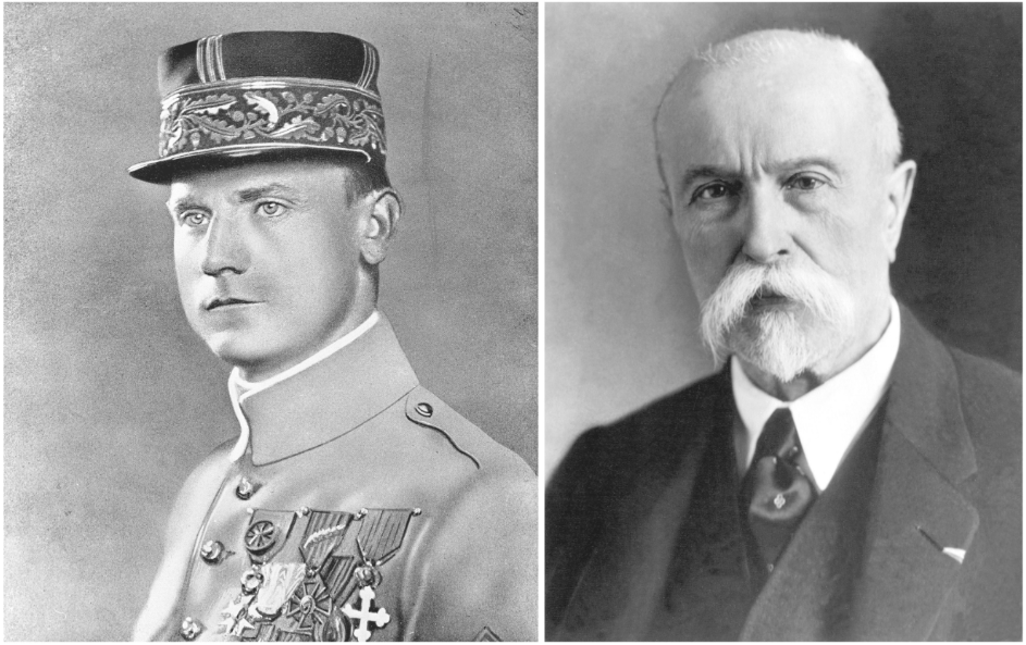 Zakladatelé někdejšího československého státu Tomáš Garrigue Masaryk (vpravo) a Milán Rastislav Štefánik.