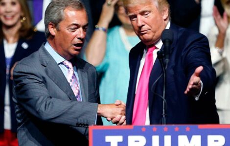 Nigel Farage s Donaldem Trumpem