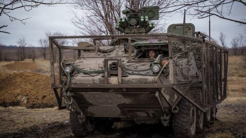 Americké vozidlo M1126 Stryker v ukrajinských službách