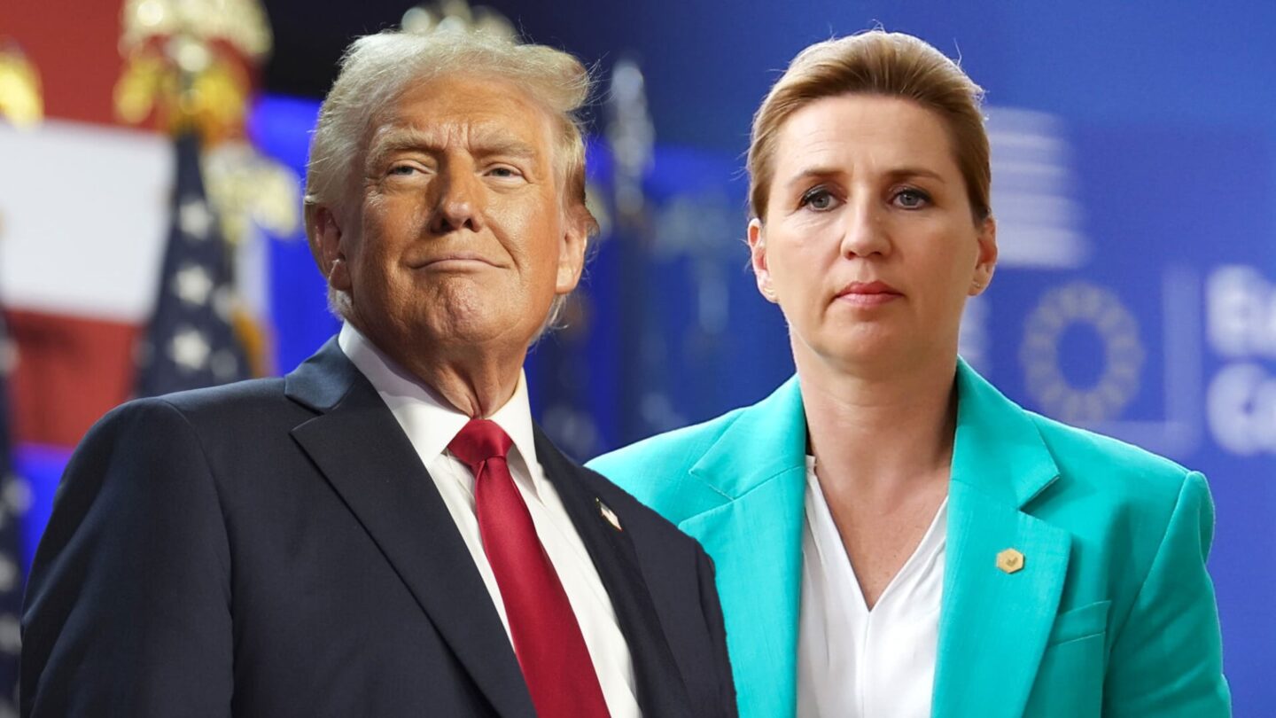 Donald Trump, dánská premiérka Mette Frederiksenová