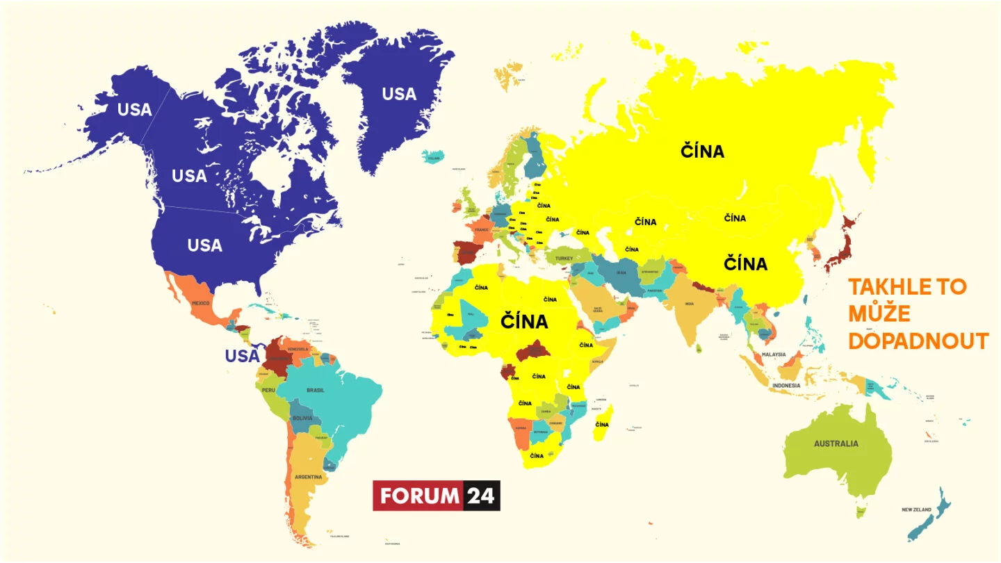 Mapa velké Číny – a takhle by to mohlo skončit.