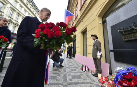 Andrej Babiš na Národní třídě