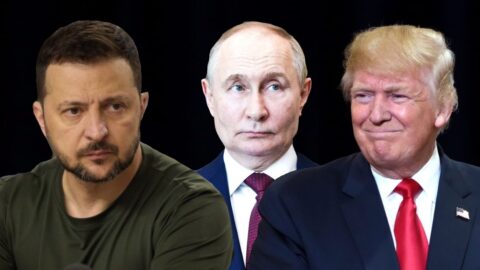 Volodymyr Zelenskyj, Vladimir Putin, Donald Trump