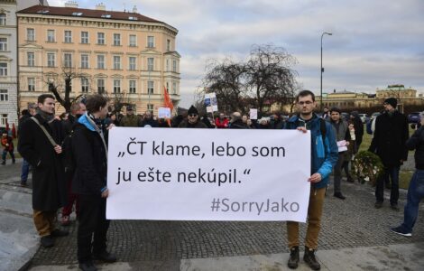 Demonstrace proti Andreji Babišovi